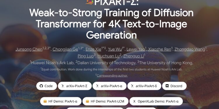 PIXART-Σ：利用Diffusion Transformer（DiT）直接生成4K分辨率图像